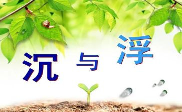 幼儿园教案沉与浮反思最新7篇